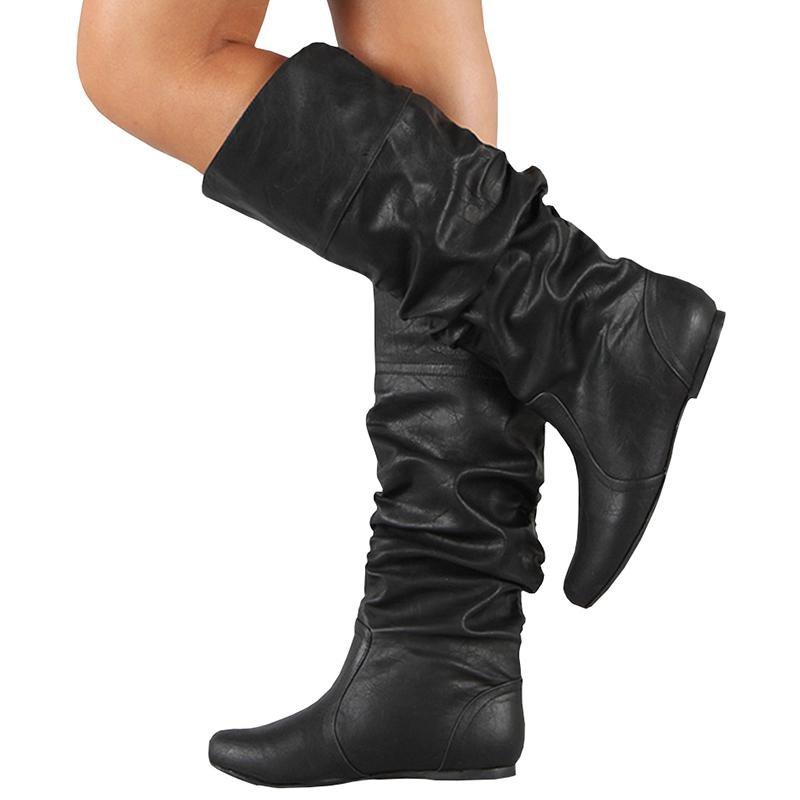 Women PU Booties Casual Comfort Plus Size Shoes